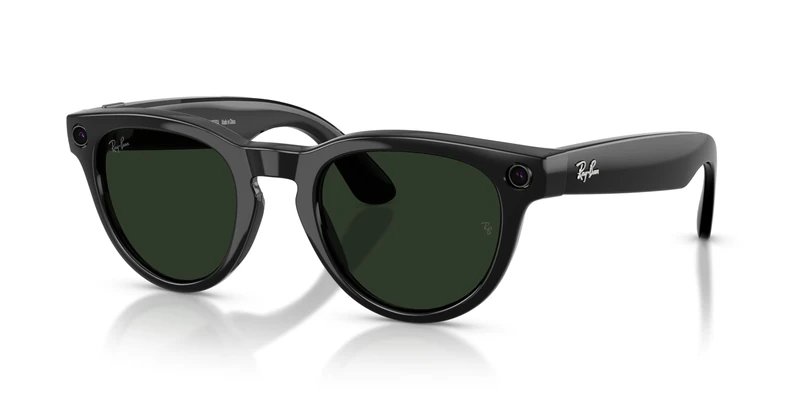 Ray-Ban Meta (Gen 2), Headliner, Shiny Black, Transitions® Graphite Green Lenses