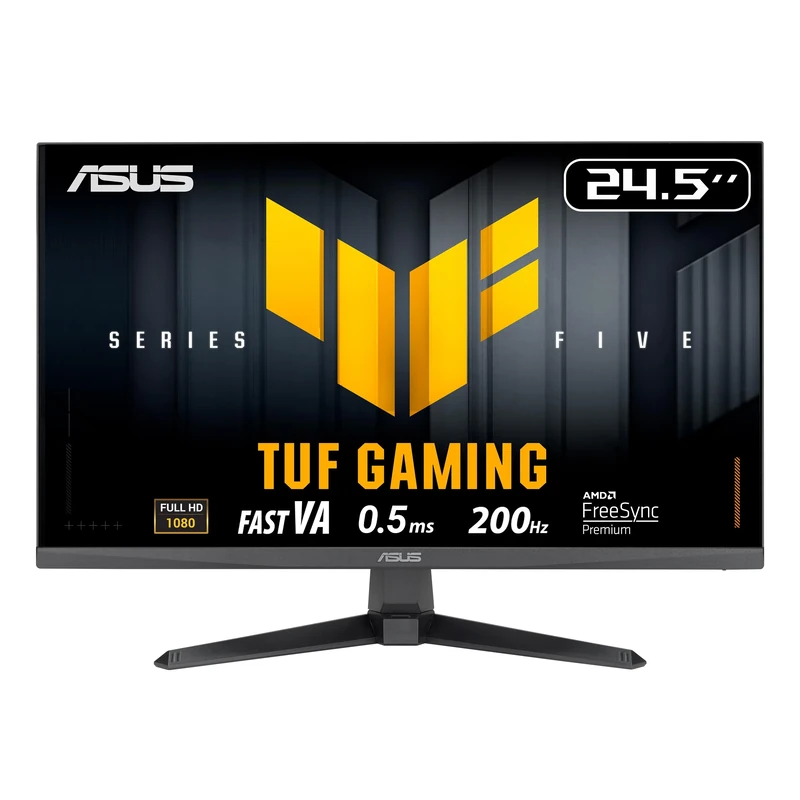 ASUS TUF Gaming Series 5 - VG257Q5A Gaming Monitor – 24.5-inch, Full HD(1920x1080), 200Hz, ELMB SYNC, 0.5ms GTG (min.), Stereo speaker, DisplayWidget Center, Gaming AI