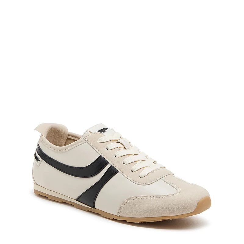 Rocket Dog Destin PU Combo Polyurethane Women's Off White/Black Trainers - UK 5