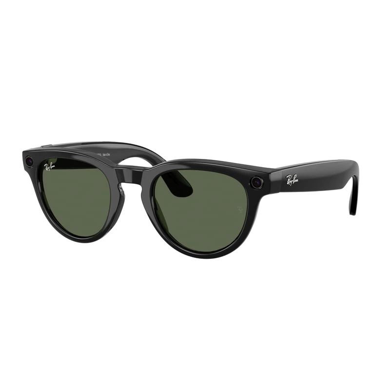 Ray-Ban Meta (Gen 2), Headliner, Shiny Black, G15 Green Lenses - Image 1