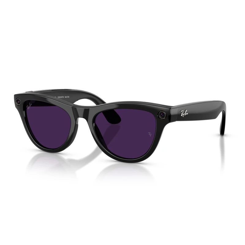 Ray-Ban Meta (Gen 2), Skyler, Shiny Black, Transitions® Amethyst Lenses