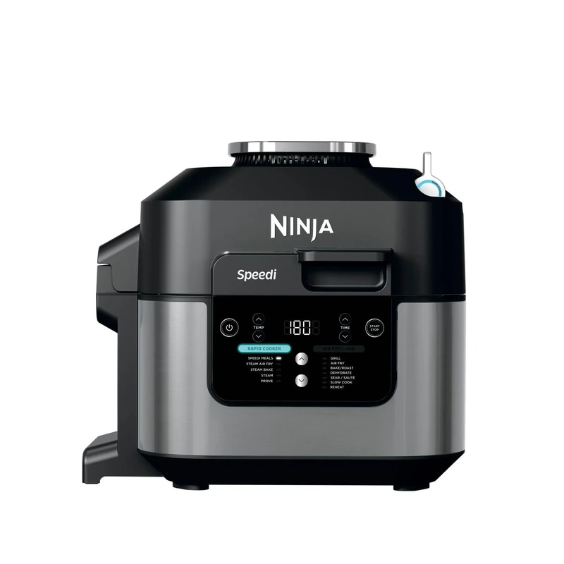 Ninja Speedi 12-in-1 Multi-Cooker, Air Fryer and Slow Cooker, 5.7L Cooking Pot, Meals for 4 in Minutes, Air Fry, Steam, Grill, Bake, Roast, Sear, Slow Cook and More, Grey ON500UK