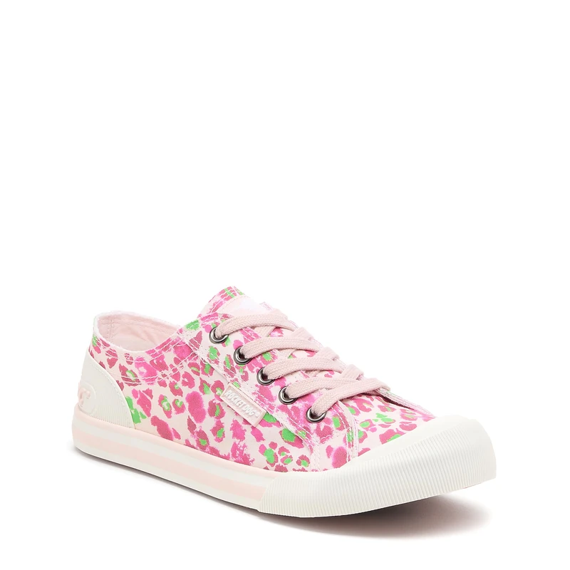 Rocket Dog Jazzin Snap Cotton Women's Pink/Multi Trainers - UK 8