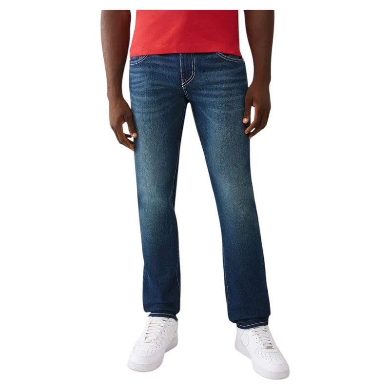 True Religion Men's Geno Single Needle Slim, Blue, 31