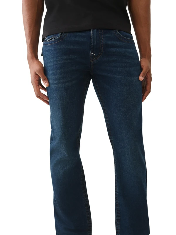 True Religion Men's Ricky Big T Flap Straight, Blue, 31