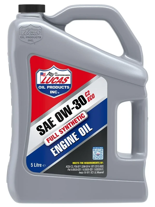 Lucas Oil Synthetic 0W-30 C2 ECO Engine Oil - 5 Litre