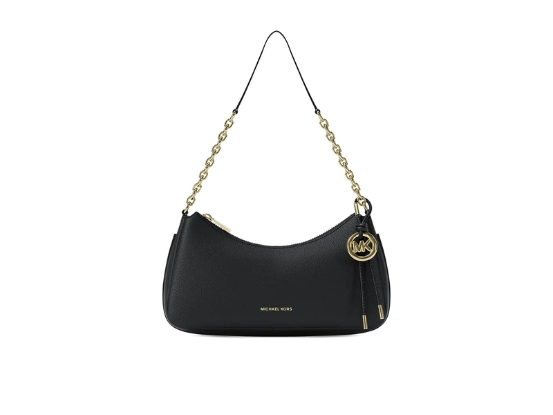 Michael Kors NOLITA Medium pebbled leather clutch bag with chain