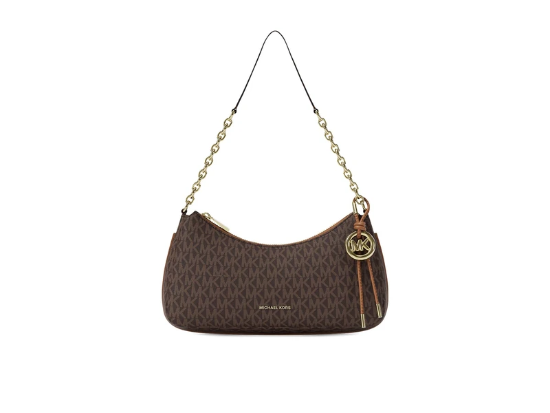 Michael Kors NOLITA Medium clutch bag with logo and chain