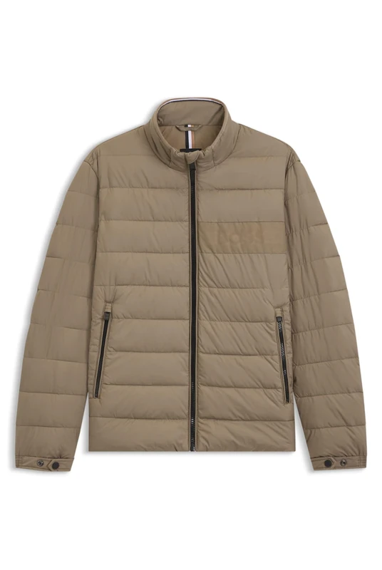 BOSS Mens H-Cenitos Water-Repellent Jacket with Logo Detail