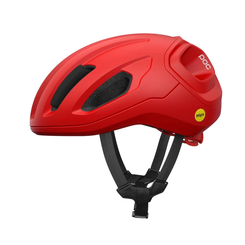 POC Amidal – Aerodynamic Road Cycling Helmet with MIPS Air Node, Reinforced Rear Zones, 360° Fit System and Knog Light Compatibility for Safety and Visibility