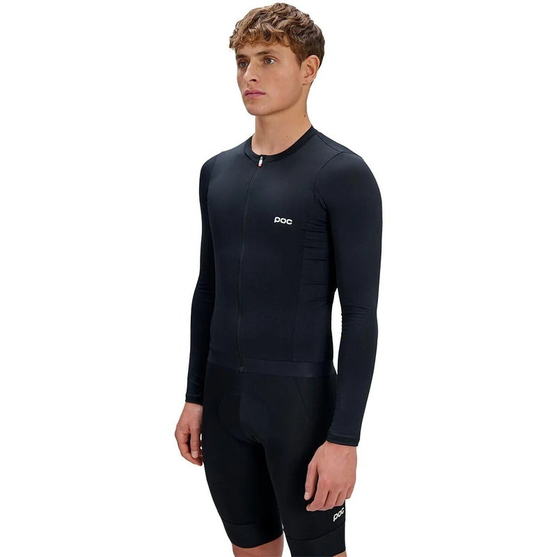 POC Cadence L/S Jersey Men's – road cycling jersey for road cycling with all-day comfort, quick-drying fabric, three rear pockets plus zipped pocket, YKK Vislon zip - Image 1