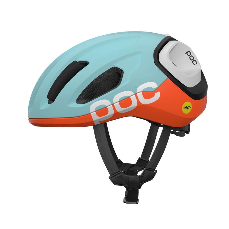 POC Amidal – Aerodynamic Road Cycling Helmet with MIPS Air Node, Reinforced Rear Zones, 360° Fit System and Knog Light Compatibility for Safety and Visibility