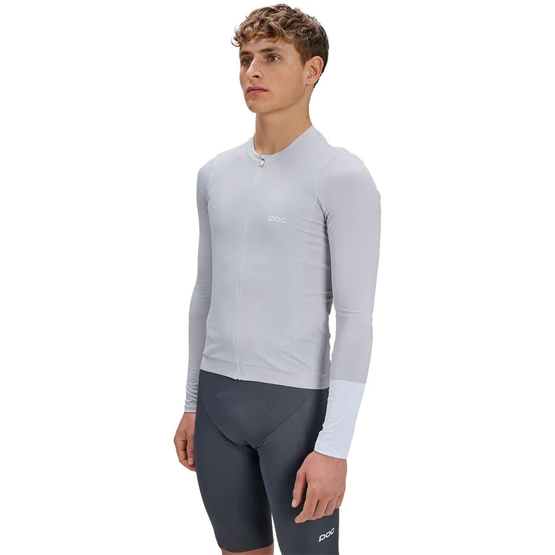 POC Cadence L/S Jersey Men's – road cycling jersey for road cycling with all-day comfort, quick-drying fabric, three rear pockets plus zipped pocket, YKK Vislon zip