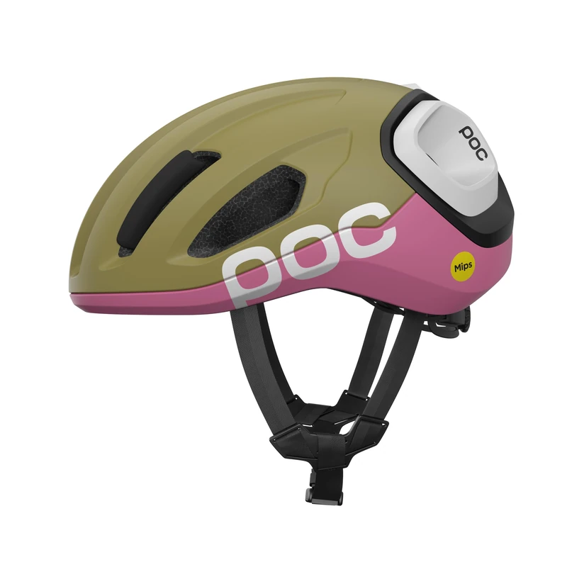 POC Amidal – Aerodynamic Road Cycling Helmet with MIPS Air Node, Reinforced Rear Zones, 360° Fit System and Knog Light Compatibility for Safety and Visibility