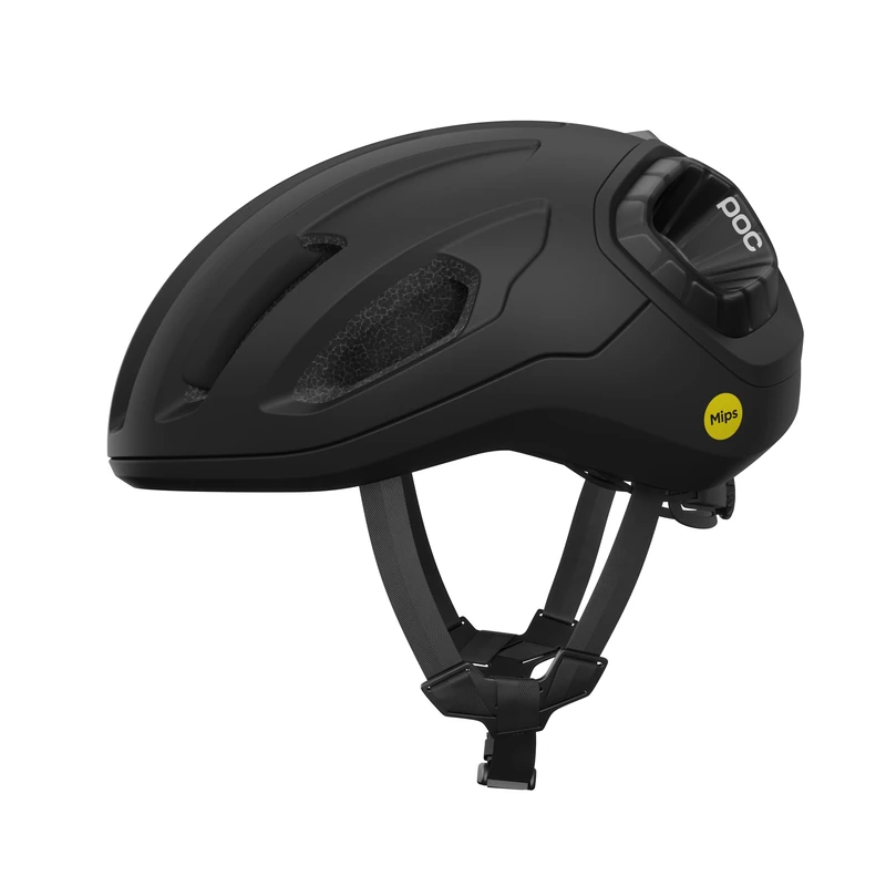 POC Amidal – Aerodynamic Road Cycling Helmet with MIPS Air Node, Reinforced Rear Zones, 360° Fit System and Knog Light Compatibility for Safety and Visibility