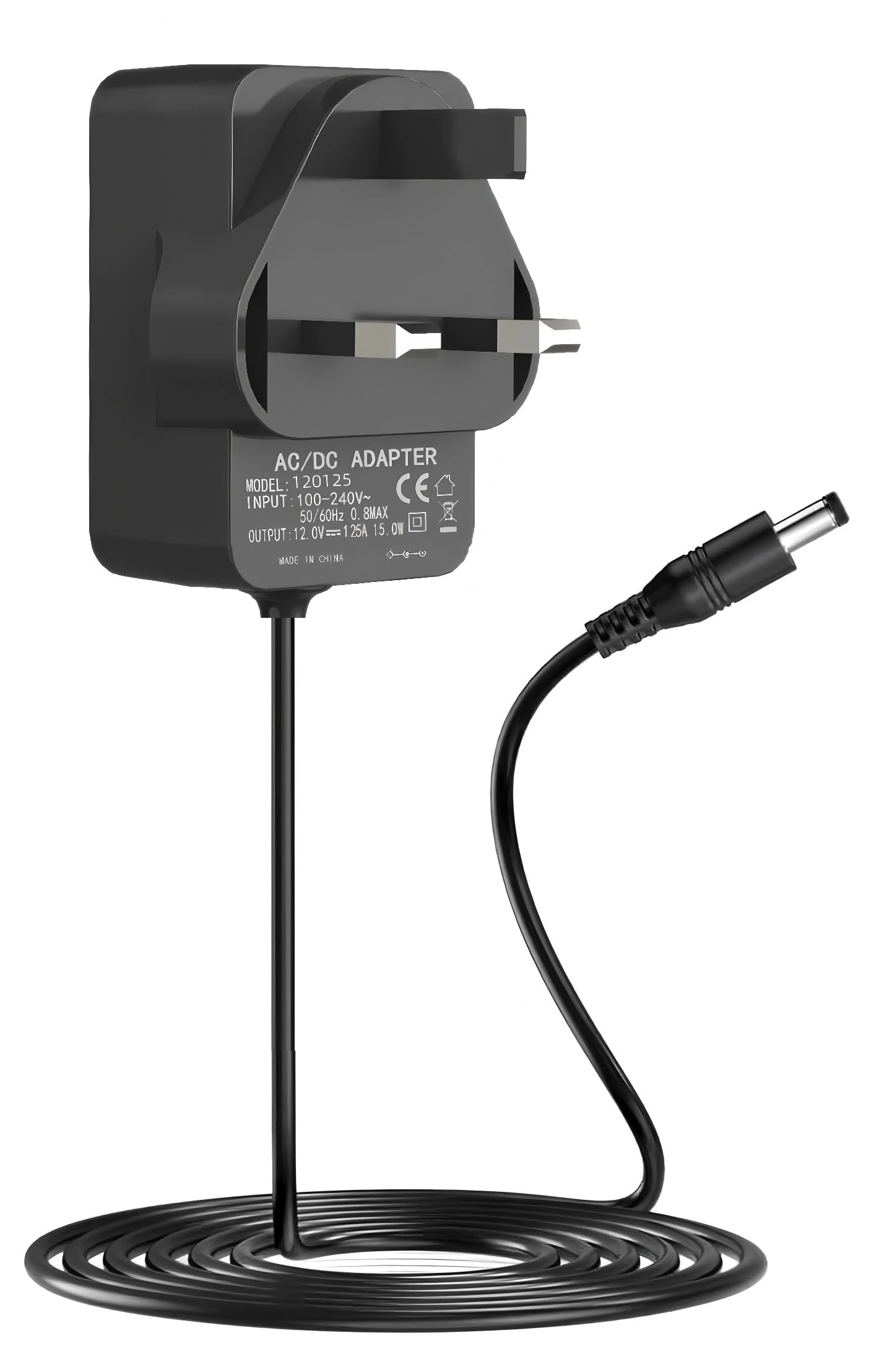 15W Echo Dot Power Supply, Charger for Alexa Echo Dot (3rd / 4th / 5th) Gen Dot with Clock Dot Kids Edition Echo Show 5 (1st & 2nd Gen) Echo Spot Echo Pop Fire TV Cube Power Cord (Black)