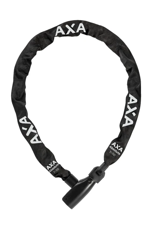 AXA 59071195KS Absolute 7-110 Chain Lock, Black, 110 cm