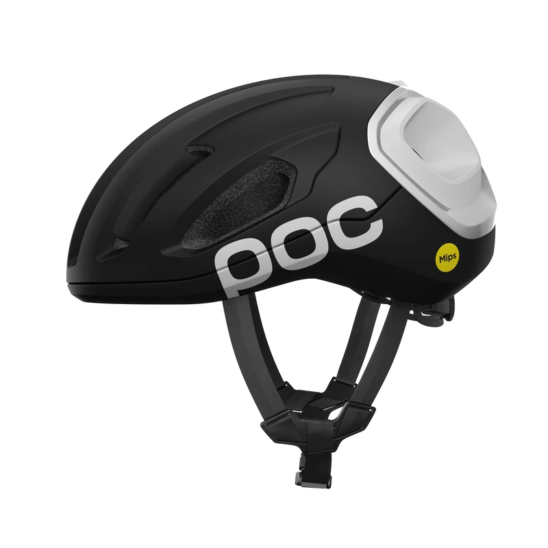 POC Amidal – Aerodynamic Road Cycling Helmet with MIPS Air Node, Reinforced Rear Zones, 360° Fit System and Knog Light Compatibility for Safety and Visibility