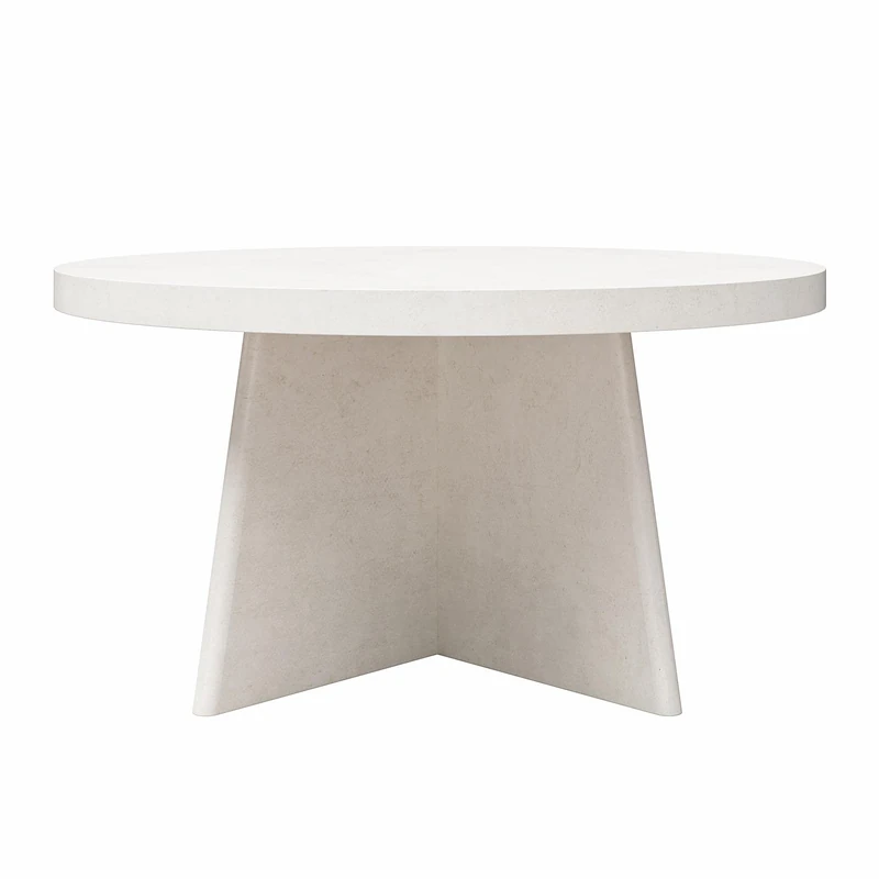 Liam Round Coffee Table Plaster, 90x90x46cm (DxWxH) - Image 1