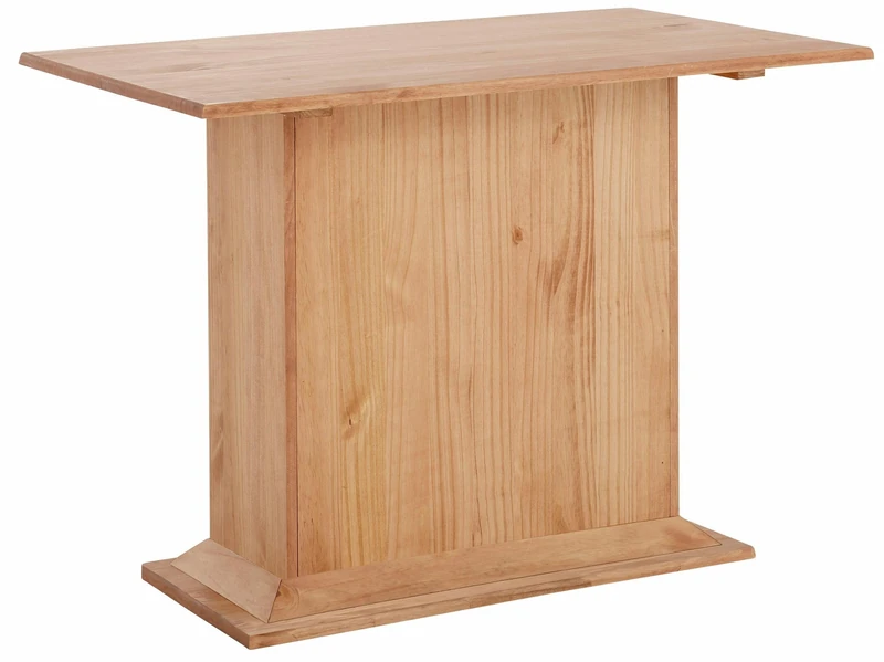 Sara Dining Table Fix Top Small in Stained Wax, 65x105x75cm (DxWxH)