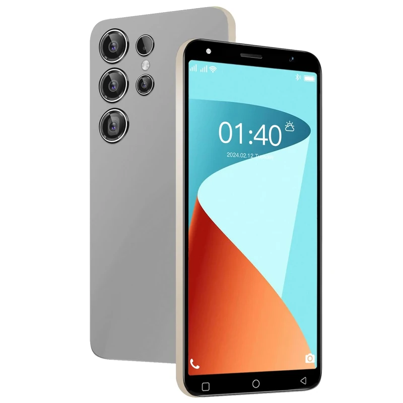 LilCost Cheap 4G Smartphone,2GB RAM+16GB ROM/up to 128GB, 5.0 inch HD Display, Dual SIM Dual Camera,Android 10.0 OS,Wifi,Bluetooth,FM,GPS Mobile Phone (S25Ultra-Grey)