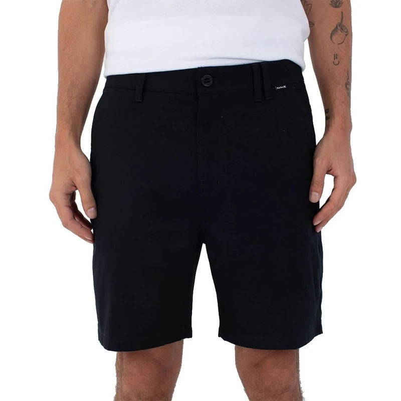 Hurley Mens H2o-dri Coastal 19" Sleeve T-Shirt Bermuda Shorts, Black, 36 EU