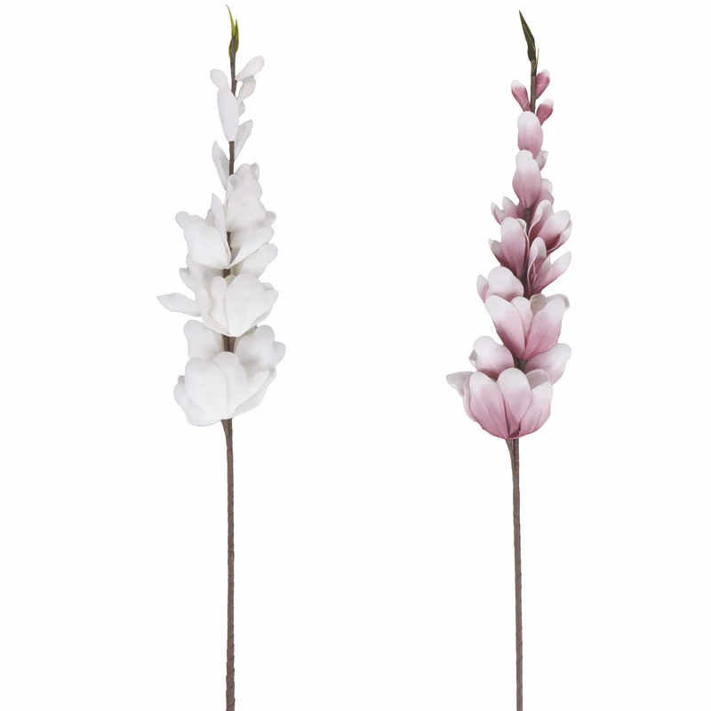 Set of 12 Artificial Flowers in Plastic (PE) h. 117 cm, Sibylla