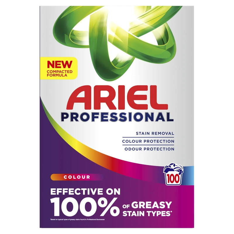 Ariel Professional Colour Washing Powder Detergent 5.5kg – 100 Washes – Powerful Stain Removal & Colour Protection