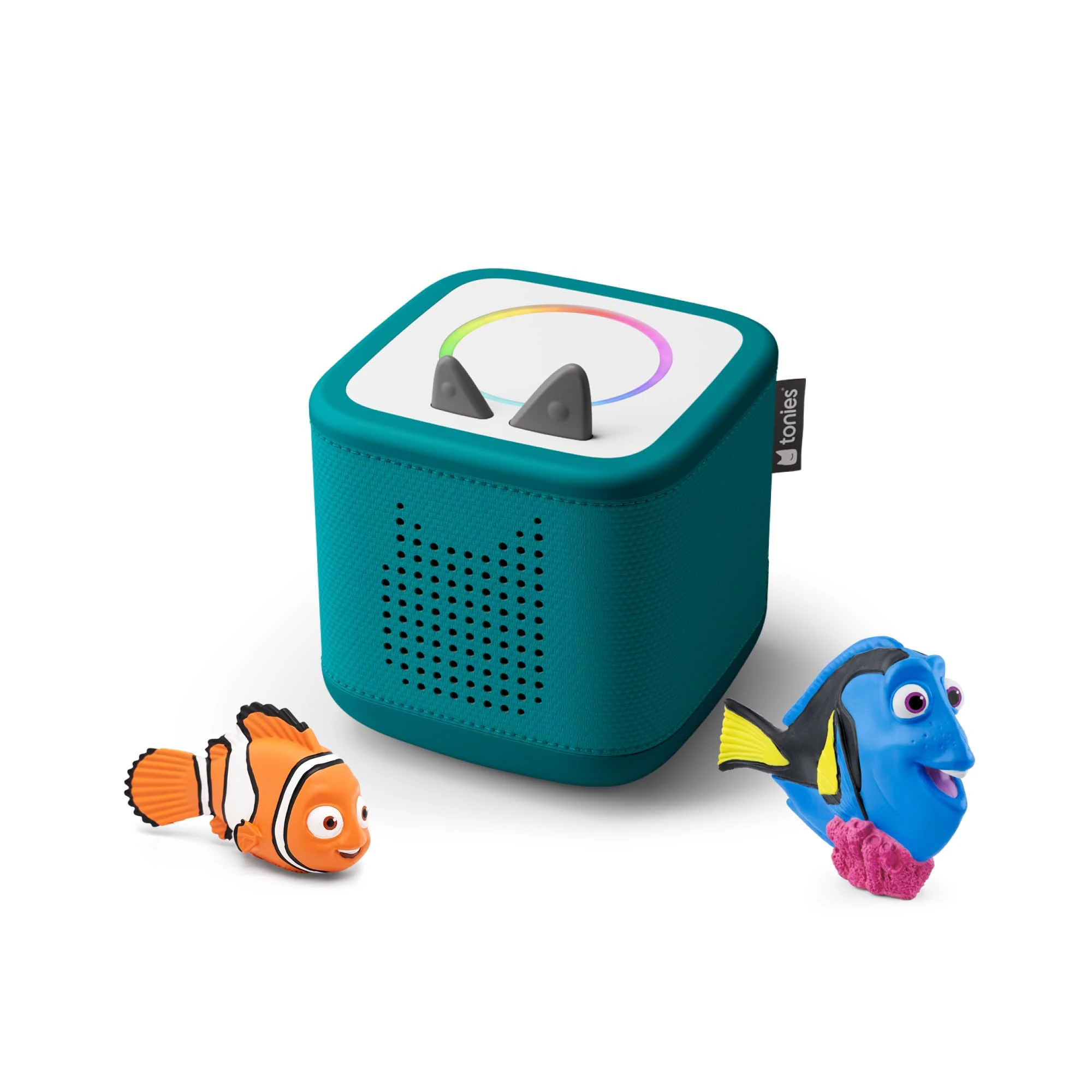 tonies Toniebox 2 Bundle Incl. 2 Tonies: Disney Finding Dory, Disney Finding Nemo, Tropical Teal