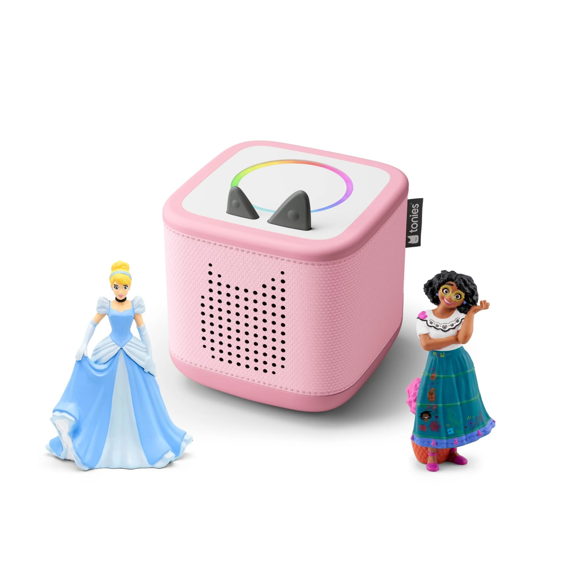 tonies Toniebox 2 Bundle Incl. 2 Tonies: Disney Cinderella, Disney Encanto, Cloud Pink