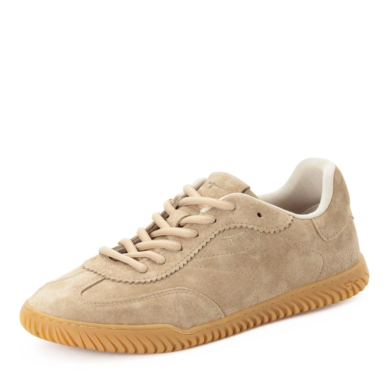 Tamaris Women Sneaker Low Leather beige 8 UK - Image 1