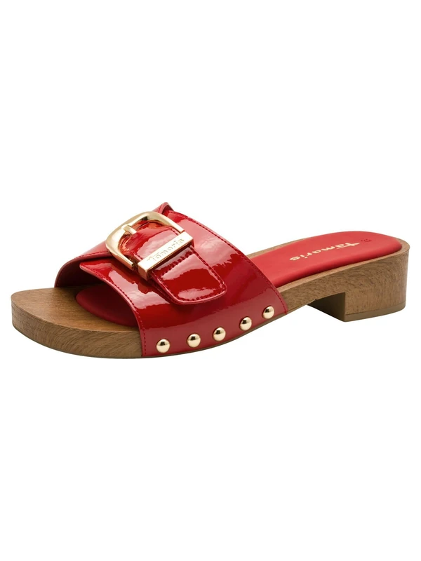 Tamaris Women's mule with wedge heel red 5.5 UK