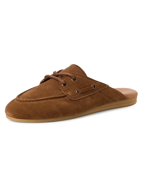 Tamaris Women Mule Leather flat brown 8 UK