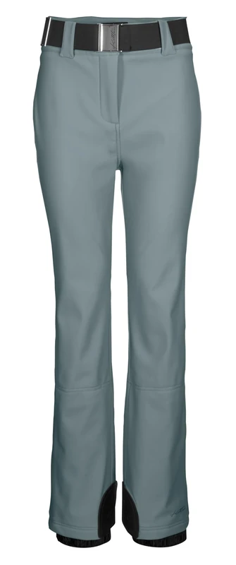 killtec KSW 119 WMN SKI SFTSHLL PNTS Women's Softshell Trousers/Ski Trousers with Snow Guard Sea Grey, 38, 43627-000
