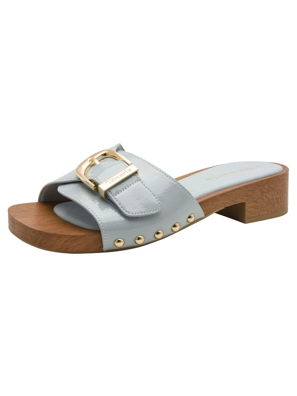 Tamaris Women's mule with wedge heel blue 3.5 UK - Image 1
