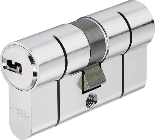 Abus 83697 D66PSN Door Cylinder, Nickel-Plated