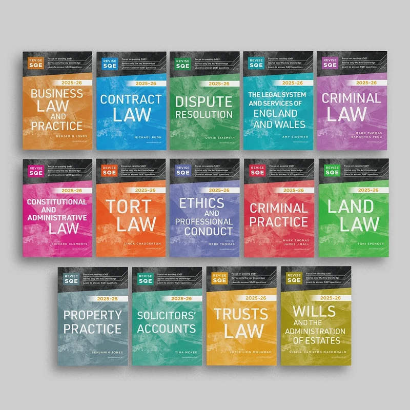 REVISE SQE SQE1 Bundle 2025/26 (14 books) | Revision Guides for SQE1 | Solicitor’s Qualifying Exam | Uniquely Focused on Helping you Pass SQE1 | Save money by buying a Bundle
