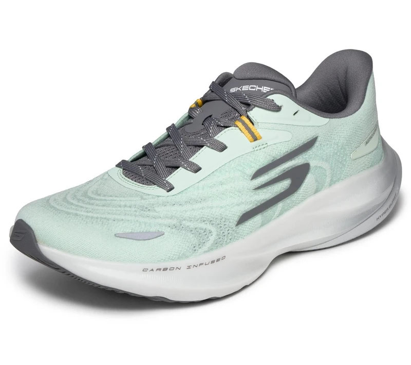 Skechers Men's Aero Spark Running Shoe, Sage, 9.5 UK