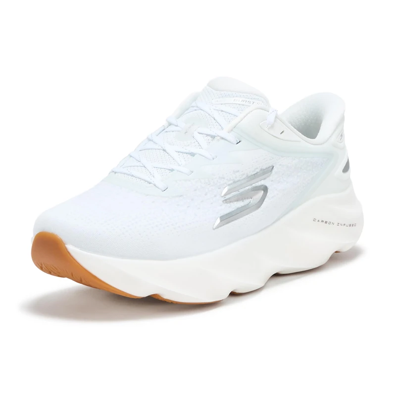 Skechers Women's Aero Burst Hands Free Slip-Ins Running Shoe, White, 6 - Image 1