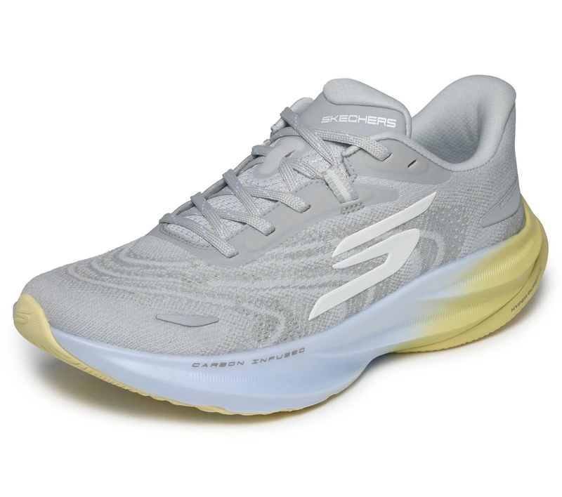 Skechers Women's Aero Spark Sneaker, Gray/Multi, 5 UK - Image 1