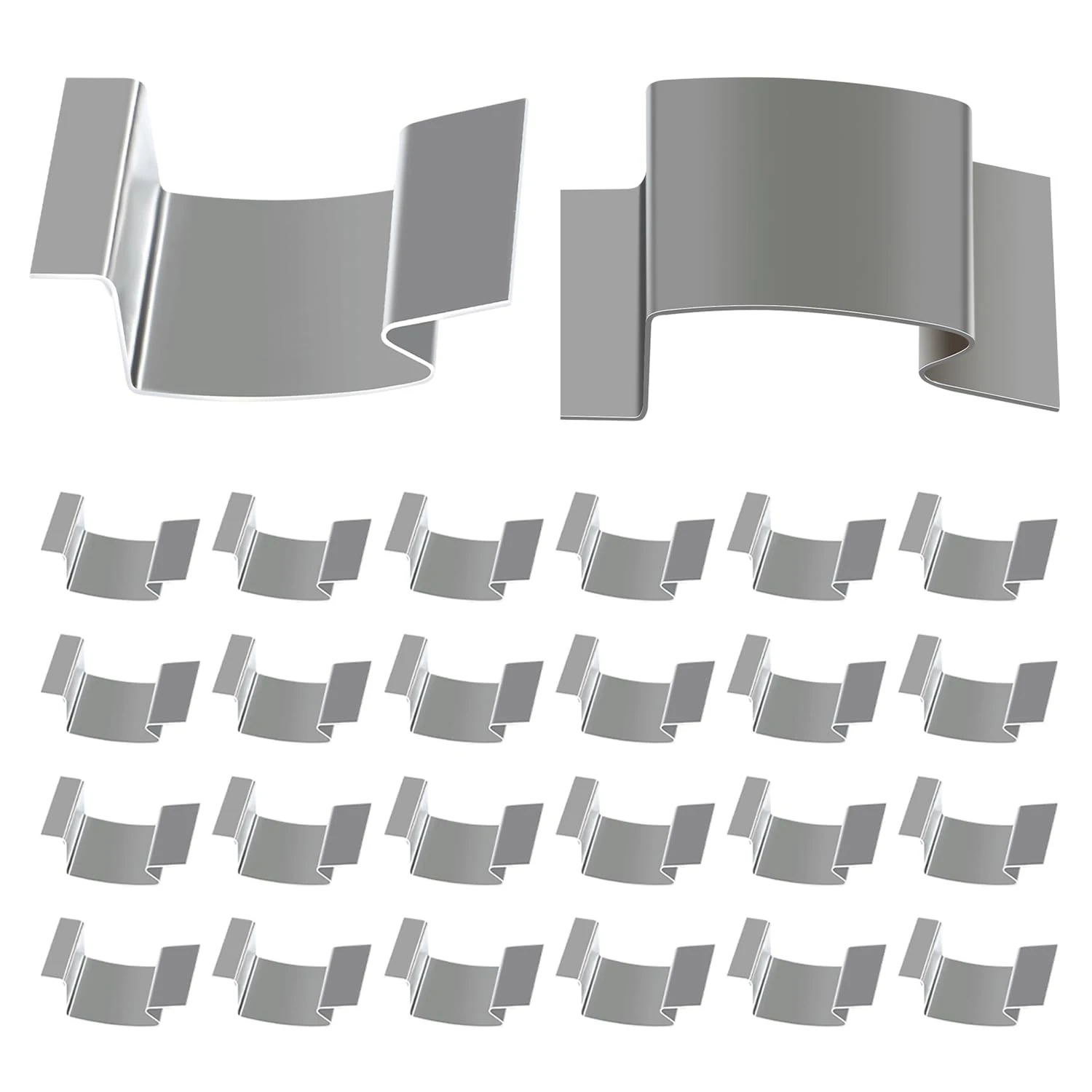 Greenhouse Glass Clips 25pcs for Home Garden Greenhouse Glass‘G' Clips Made of Stainless Steel an Essential Accessory for Your Repairs