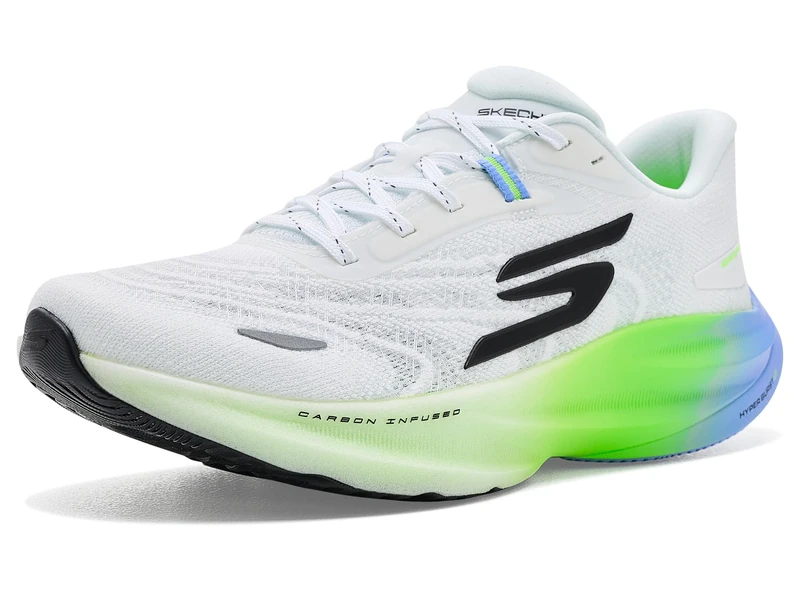 Skechers Women's Aero Spark Running Shoe, White, 6 UK