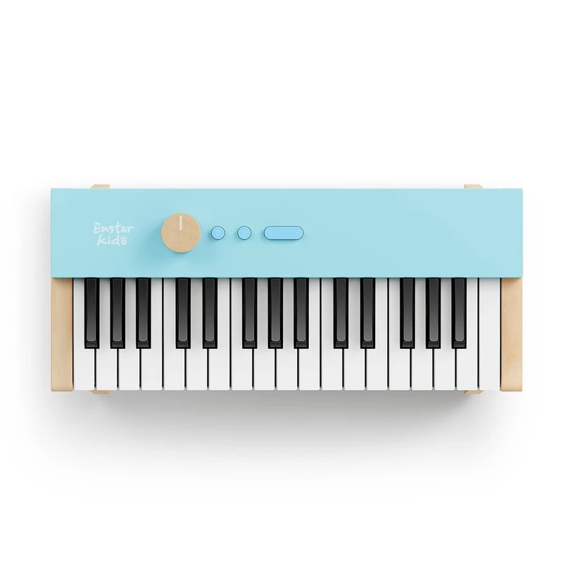 Eastar KIDO Kids Piano Keyboard, 32 Keys Digital Piano for Kids, Music Educational Instrument for Beginner, Mini Wood Keyboard for Toddler, Light Blue