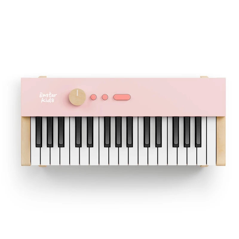 Eastar KIDO Kids Piano Keyboard, 32 Keys Digital Piano for Kids, Music Educational Instrument for Beginner, Mini Wood Keyboard Piano for Toddler, Light Pink