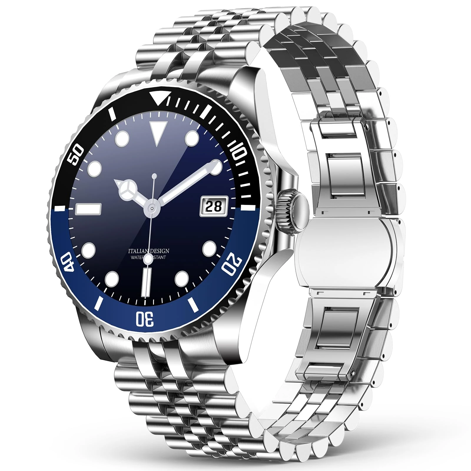 SOUYIE 2025 AI Smart Watches for Men, Waterproof Round Watch, 1.19" AMOLED Display, 24/7 Heart Rate, Blood Pressure/SpO2/Sleep Tracker, 100+ Sports Fitness Tracke, Compatible Android and iOS