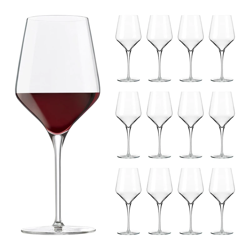 Libbey 70022 "Prism Wine Glass, 473 ml, Set of 12