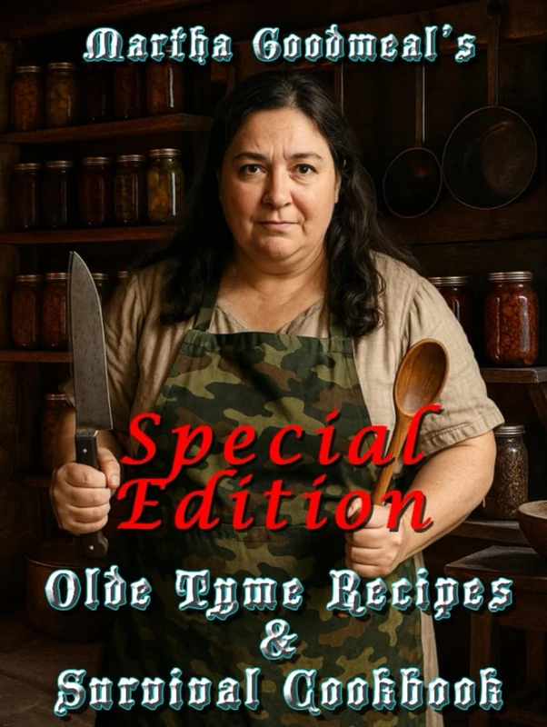 Martha Goodmeal's Olde Tyme Recipes & Survival Cookbook - Special Edition: Historic Recipes for Off-Grid and Modern Kitchens: Open-Fire Meals for Preppers, Homesteaders, and Kitchen Historians - Image 1