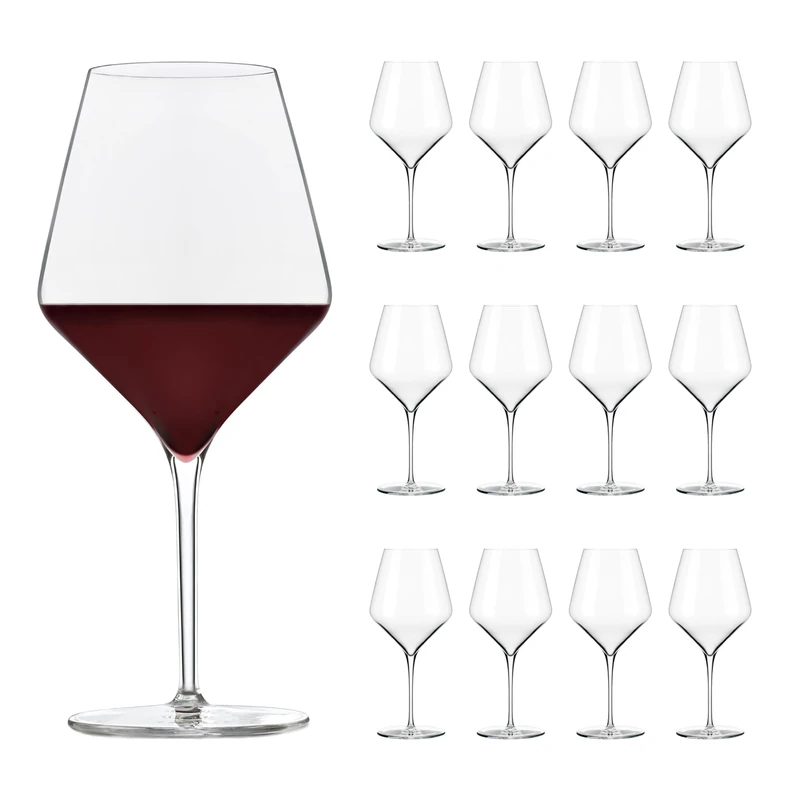 Libbey 70024 "Prism Wine Glass, 710 ml, Set of 12