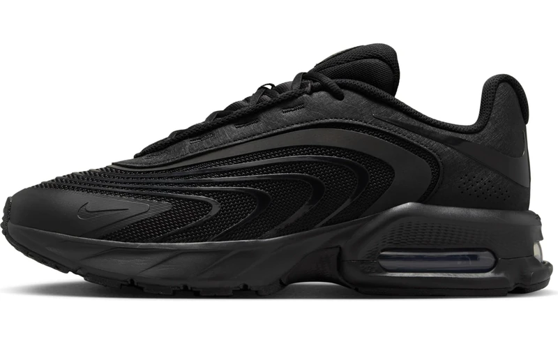 Nike Men's Air Max Fire Sneaker, Black/Black/White, 11.5 UK