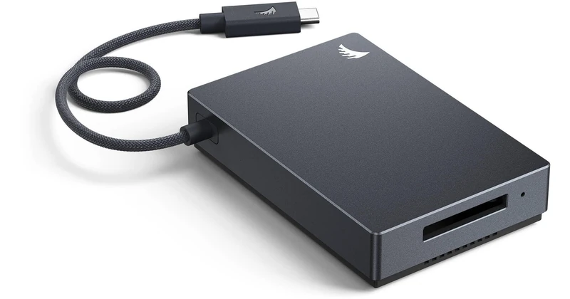 Angelbird CFexpress Type B Card Reader – USB-C 4.0 40Gb/s, Solid Connect™, active cooling, rugged design, ideal for professional video editing and fast data transfer
